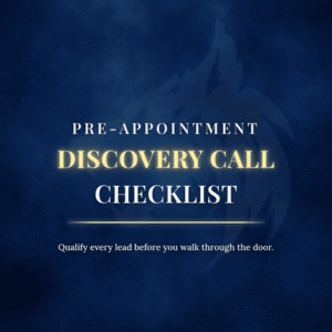 Pre-Appointment Discovery Call Checklist